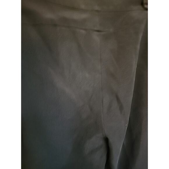 Eileen Fisher Womens Silk Blend Trouser Pants Large Black Straight Leg New A122 - Picture 5 of 7